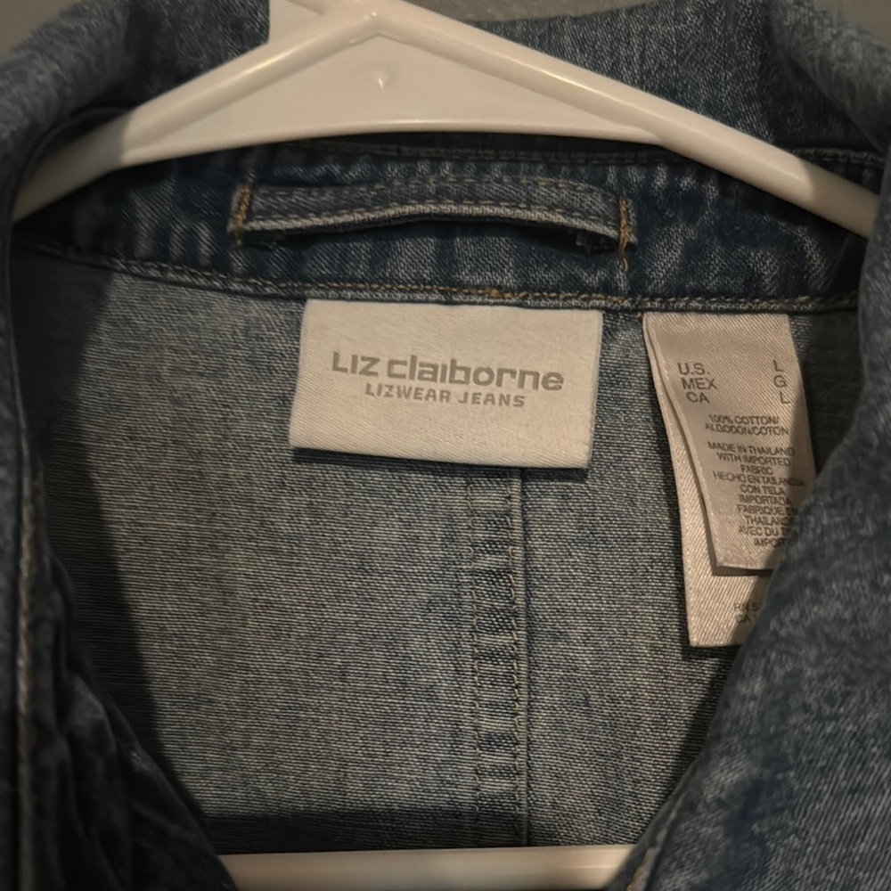 Liz‎ Claiborne Blue Denim Jacket - Picture 5 of 7